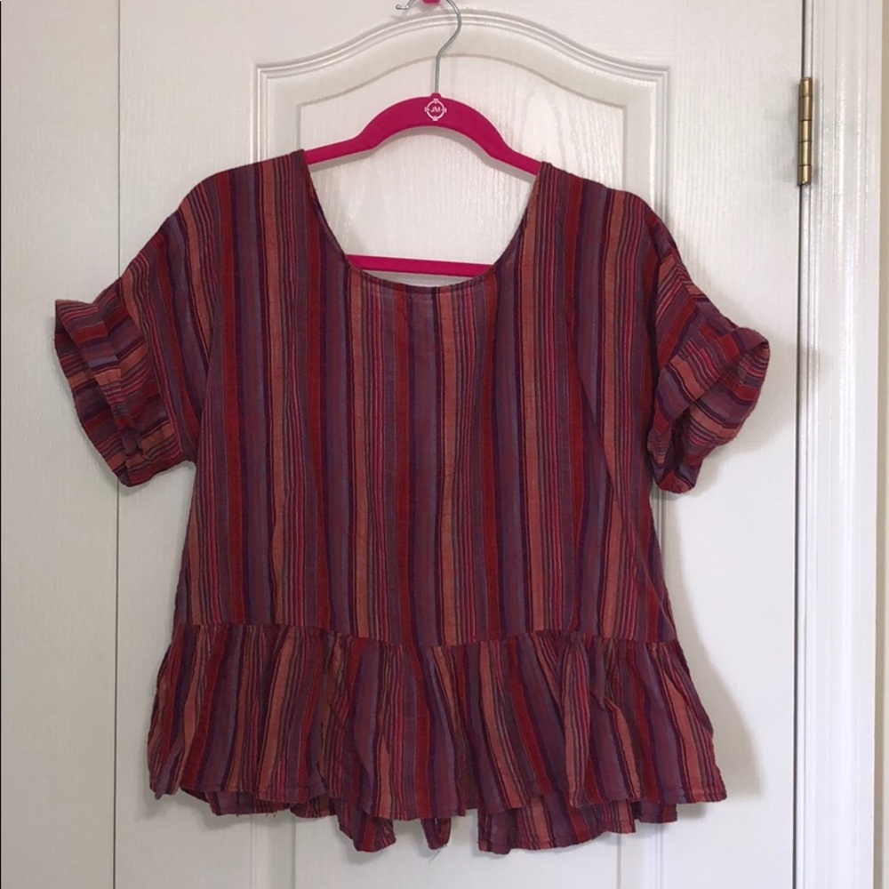 Tie back detail shirt